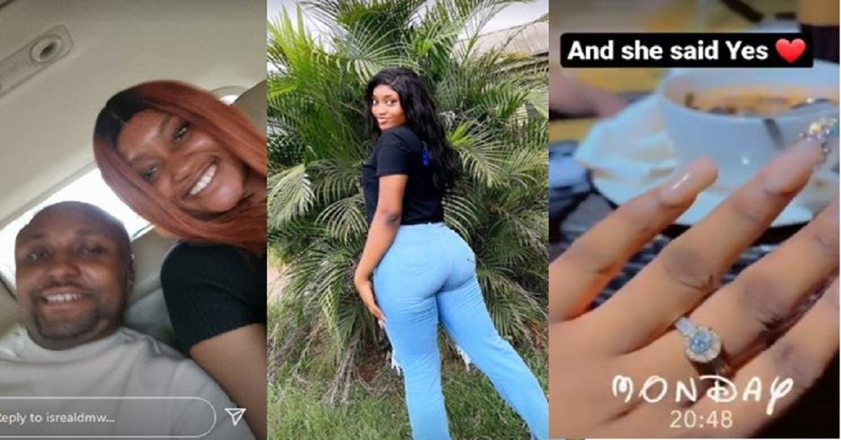 ”And She said Yes” – Davido’s aide, Israel DMW Engages Her Love As He Prepare to Walk Down The Aisle (Video)