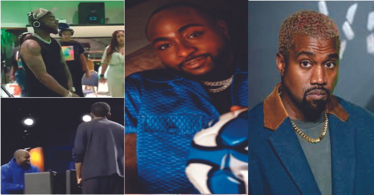 Fans Over Excited As Davido Features Kanye West On His New Album (Video)