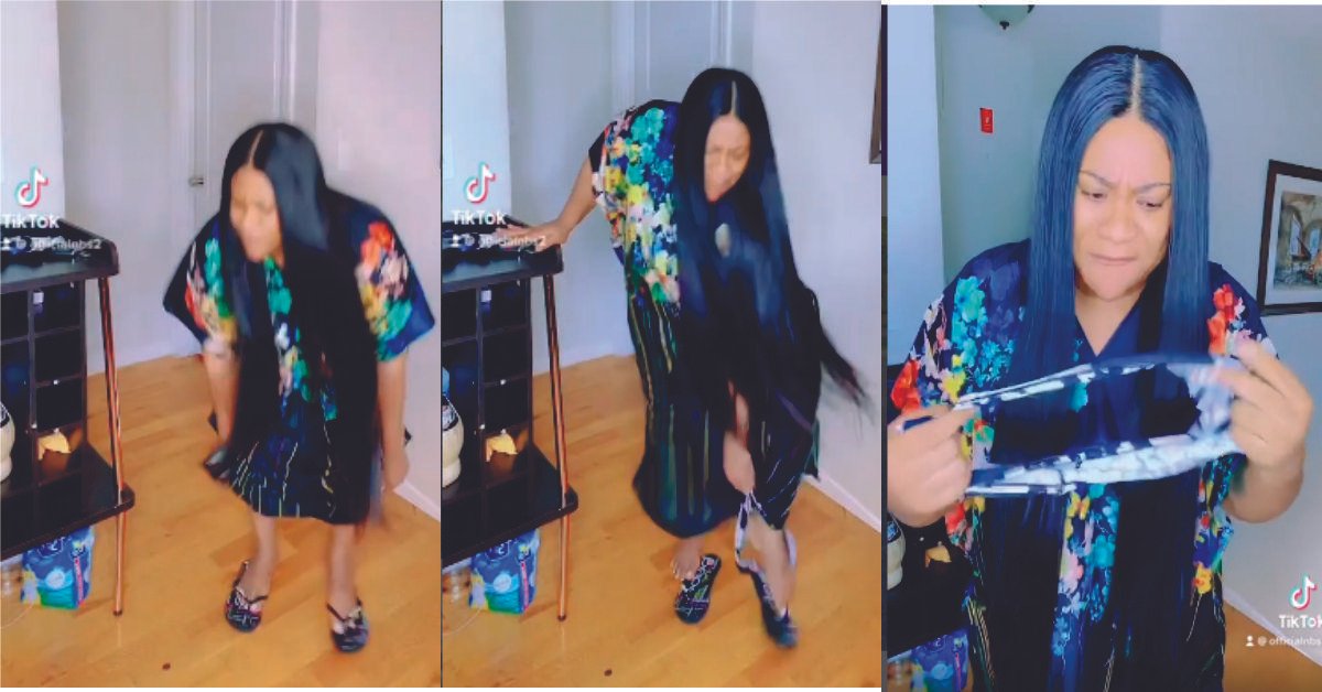 “I can’t wear P@nt, Godforbid”- Actress, Nkechi Blessing stirs reactions as she removes und!es in video