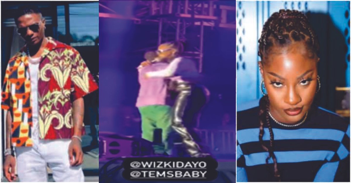 Wizkid and Tems Hug Passionately While Performing On Stage, Nigerians React