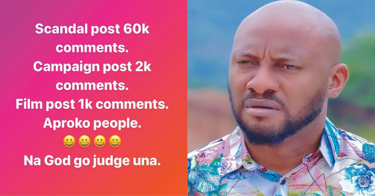 ‘Aproko People, God Will Judge All Of You’ – Yul Edochie Slams His IG Fans For Refusing To Comment Under His Advert Post But Comments On His Scandal Post