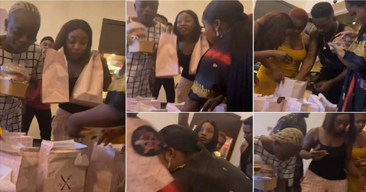 Na only food una sabi – Reactions as BBNaija stars scramble for food in reunion video
