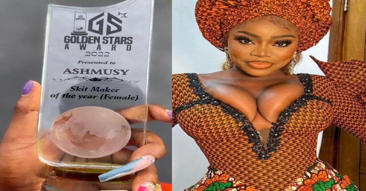 Congratulations Pour In As Ashmusy Wins The Best Female Skit Maker Of The Year (Video)