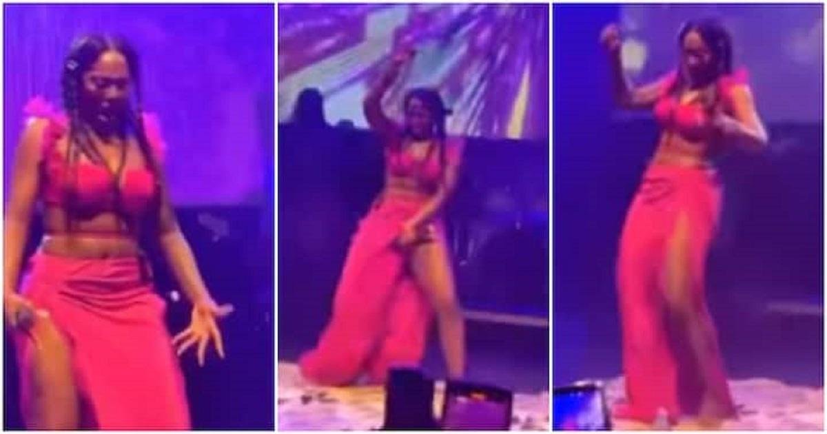 "Tiwa Savage haff spoilt": Reactions as she goes gaga while dancing hard on stage