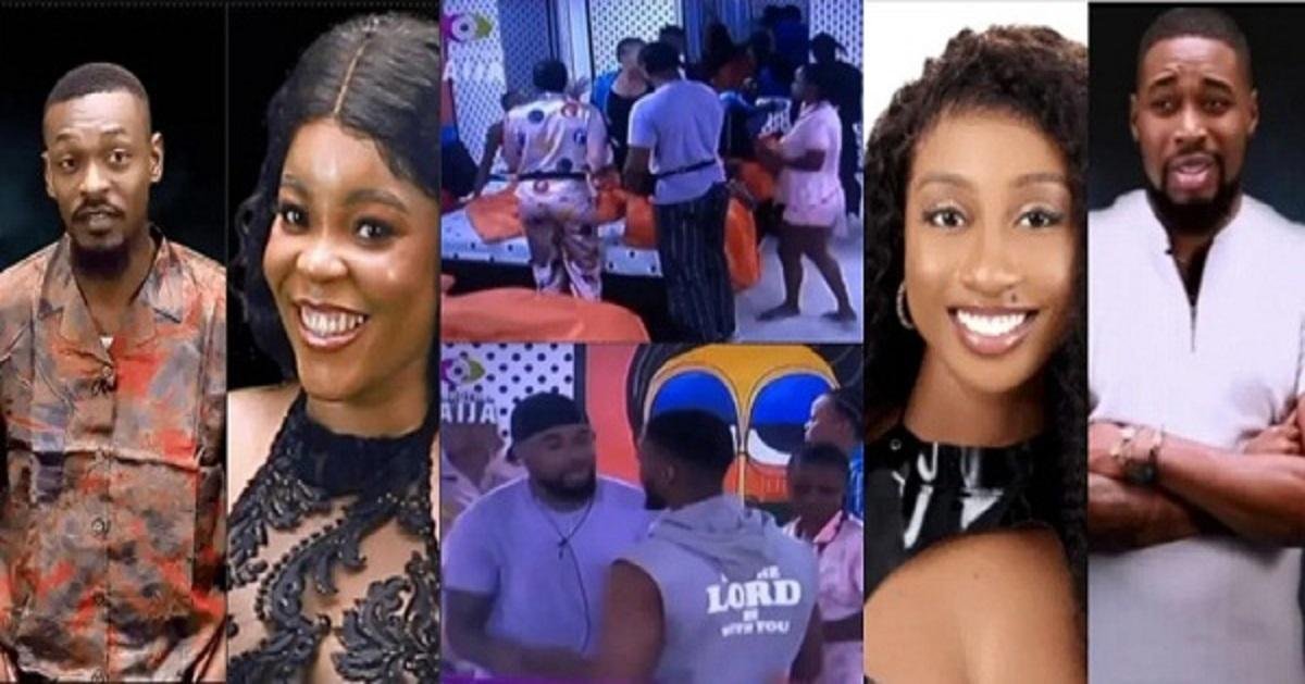 #BBNaija7: F!ght Erupts In Island As Adekunle, Doyin, Chi Chi, And Sheggz Cl@shes Over...(Video)