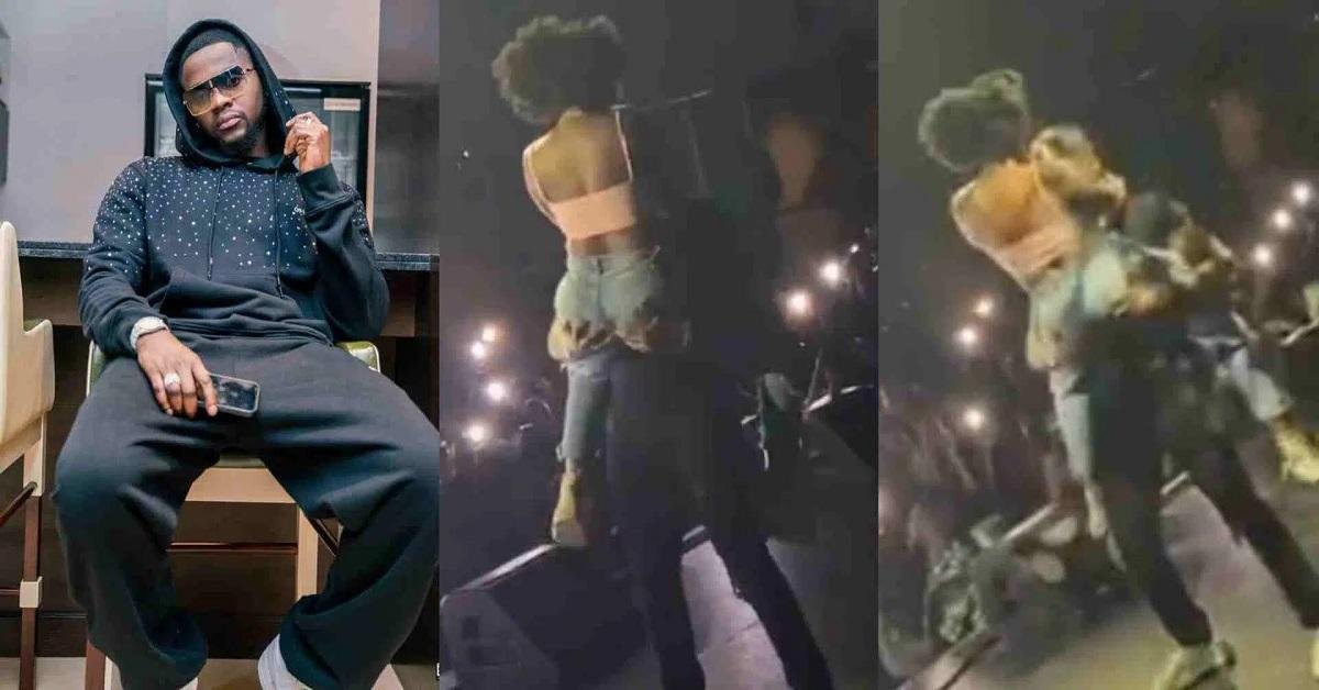 "God bless yansh ❤️🤣" Poco_lee Reacts as Kizz Daniel Tells Lady He Hijacked During Concert to ‘DM’ Him (VIDEO)