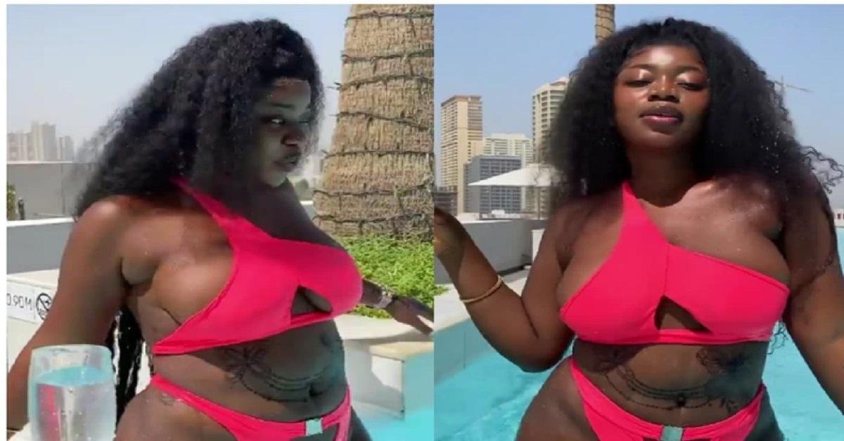 Reactions As Ashmusy Shares New Video Online Revealing All Her Assets