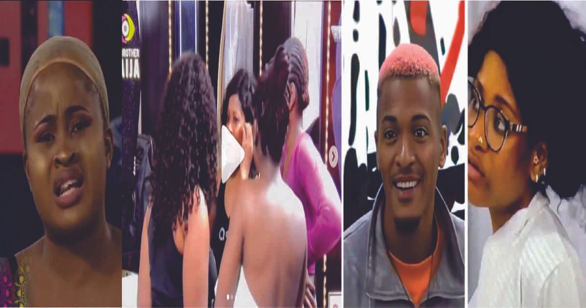 #BBNaija: Commotion In Biggie House as Amaka reveals Groovy and Phyna had Or@l S£x (Video)