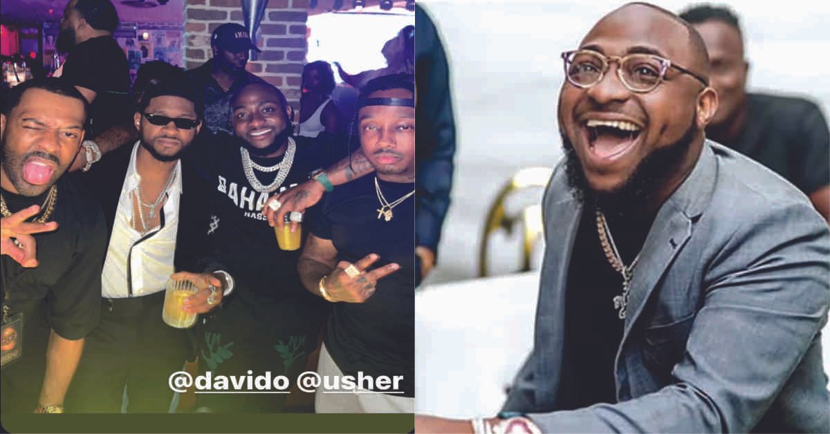 'Who Dey Breath' - Davido says as he hangs out With Usher Raymond (Video)