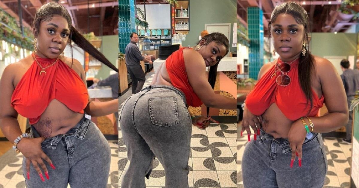 Reactions As Nigerian Comedian, Ada Jesus Shows Off Her Beauty