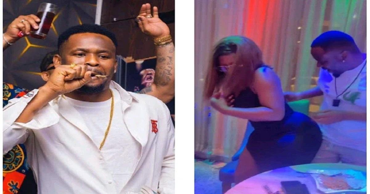 Reactions As Popular Actor, Zubby Michael Spotted Chilling With Destiny Etiko At A Night Club