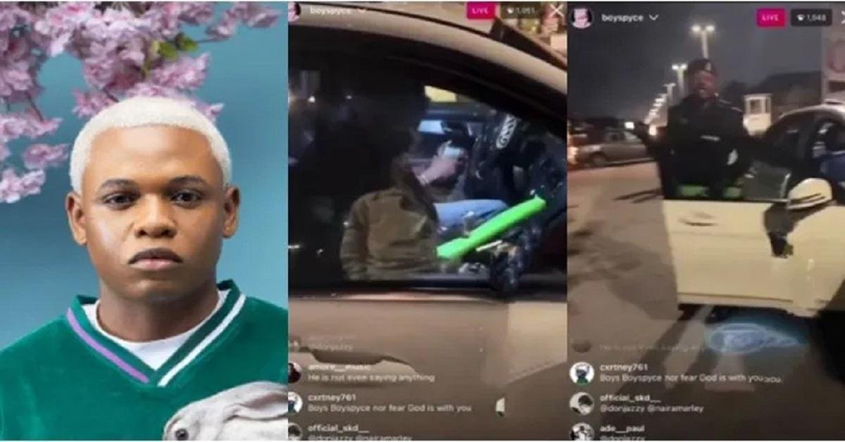 Video: Police harass Mavin artiste, Boy Spyce, seize his car key