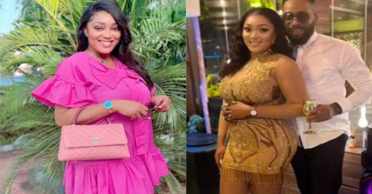 Congratulations pour in for Frederick Leonard’s fiancée, Peggy Ovire as she shows off baby bump