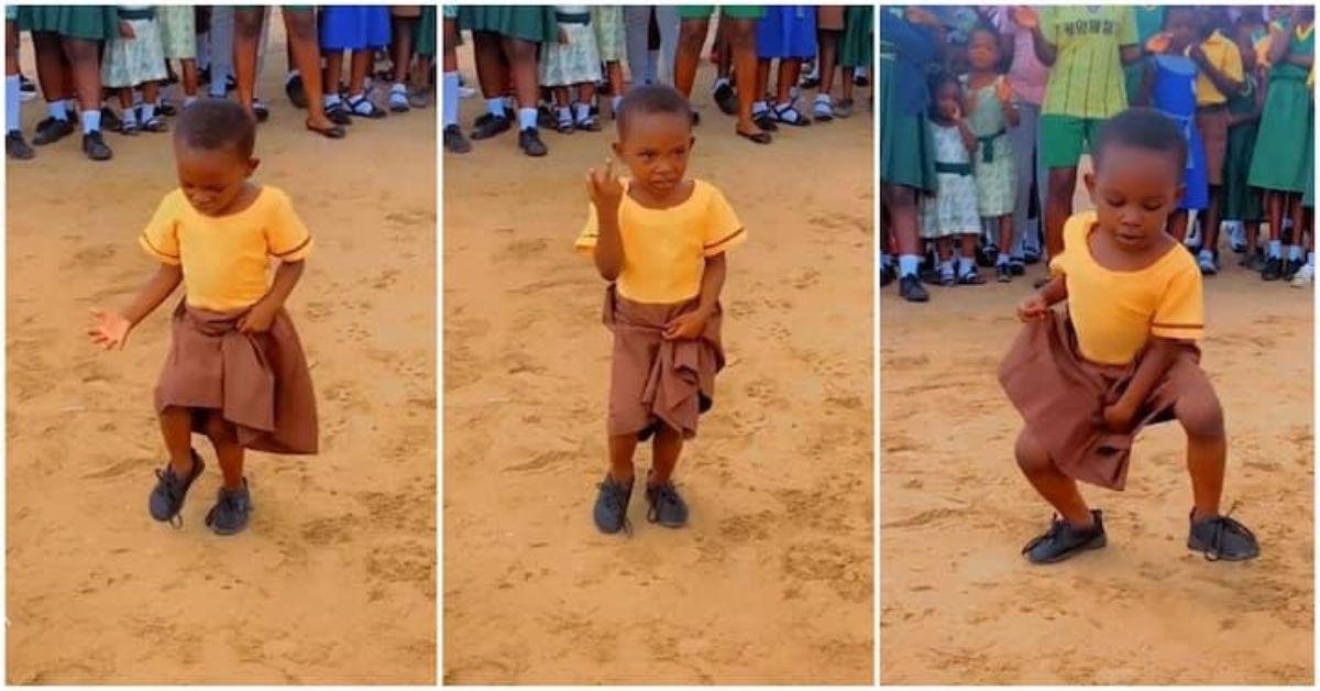 Video: "Children of these days"- School girl pulls crowd as she demostrated excelllent dance steps