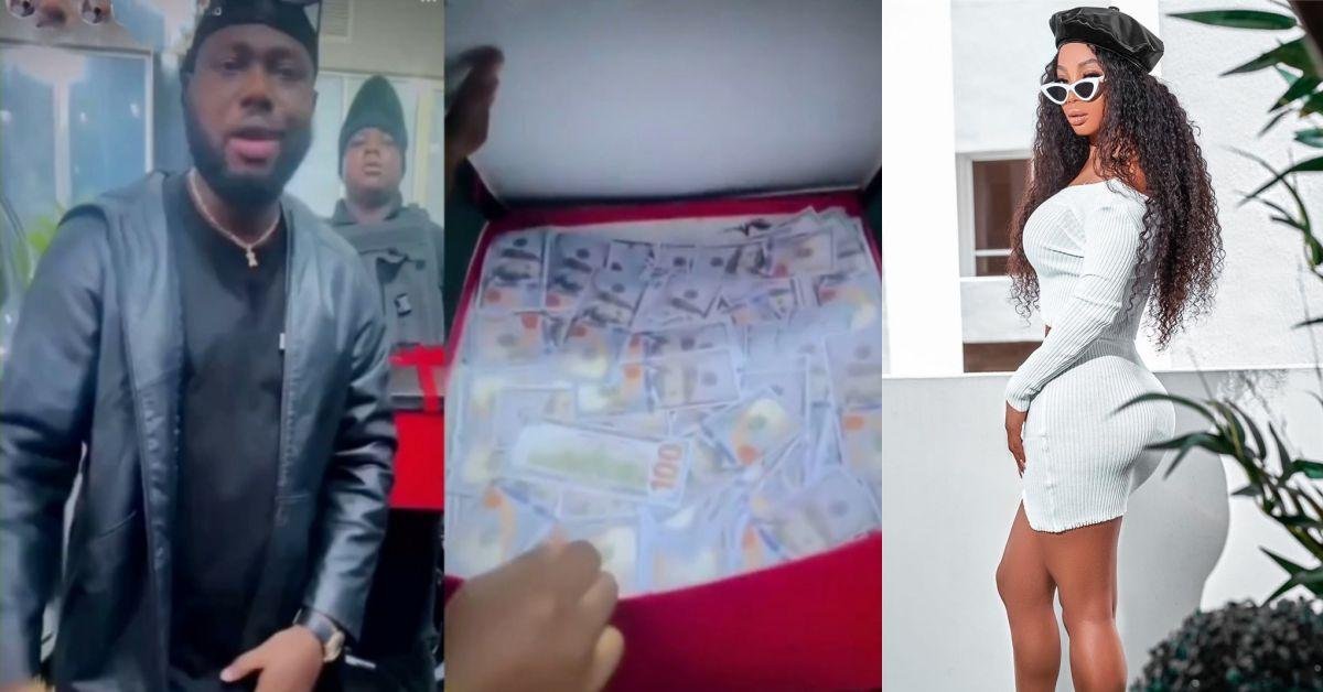 VIDEO: Singer Frankie Jay Professes Love For Toke Makinwa’s With Box Full of $100 Notes