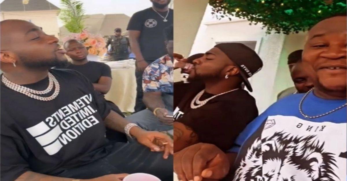 "Davido Don Lean Finish" – Cubana Chiefpriest’s Shares video with Davido ahead of his 30th birthday