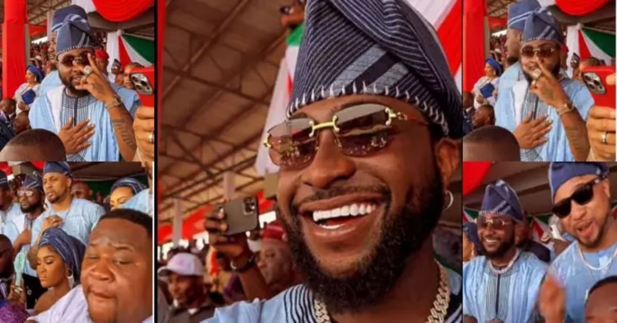 “My super wealthy in-laws” – Cubana Chief Priest shares video with Davido at Ademola’s inauguration