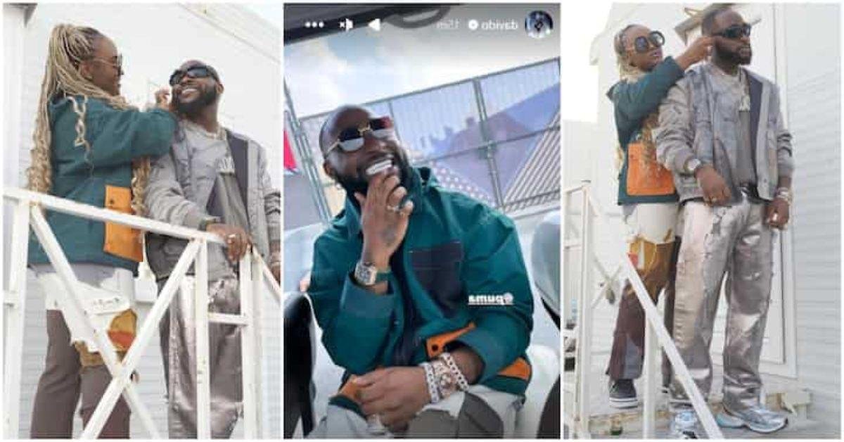 001: Jubilation as Davido Shares Loved-Up Pics of Him & Chioma finally back to IG