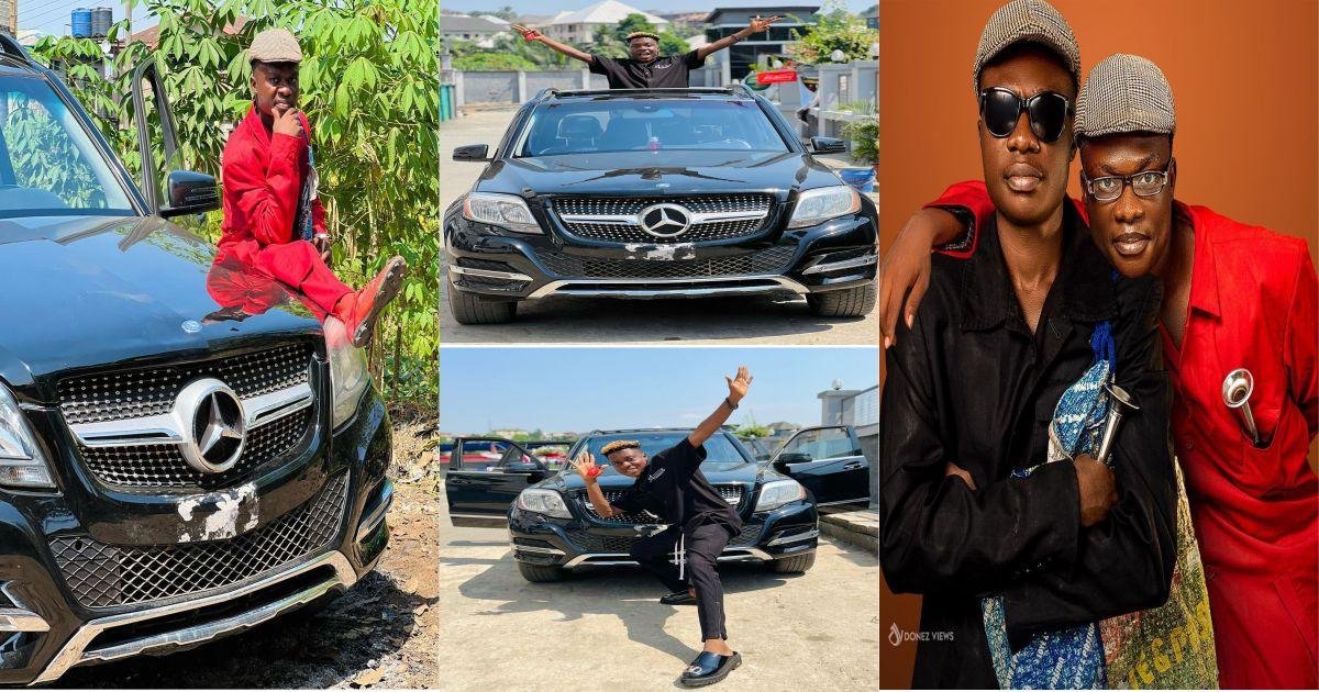 Congratulations pour in as Popular comedian, Funnybros buys himself a brand new Mercedes Benz Glk