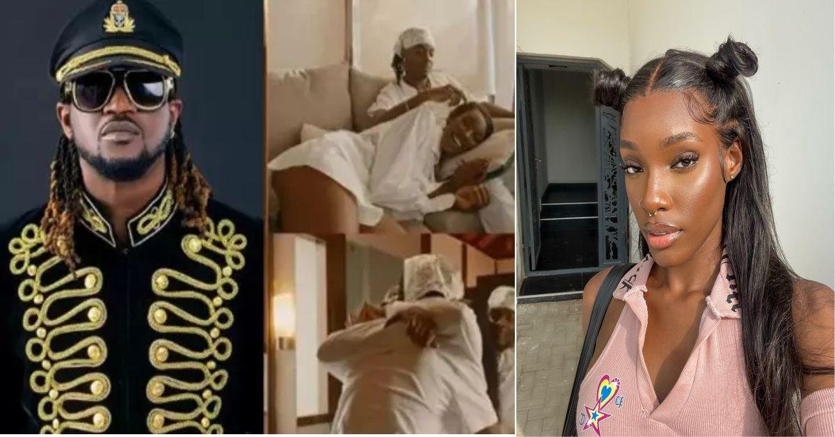 "He go don nack am"- Romantic Video of Paul Okoye’s lover as vixen in Young John’s music video stirs reactions