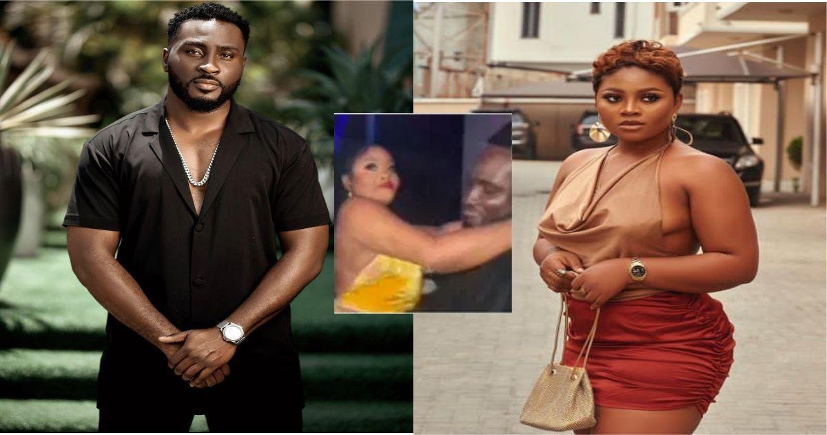 Moment BBNaija’s Tega corners Pere in nightclub, rocks him temptingly —VIDEO