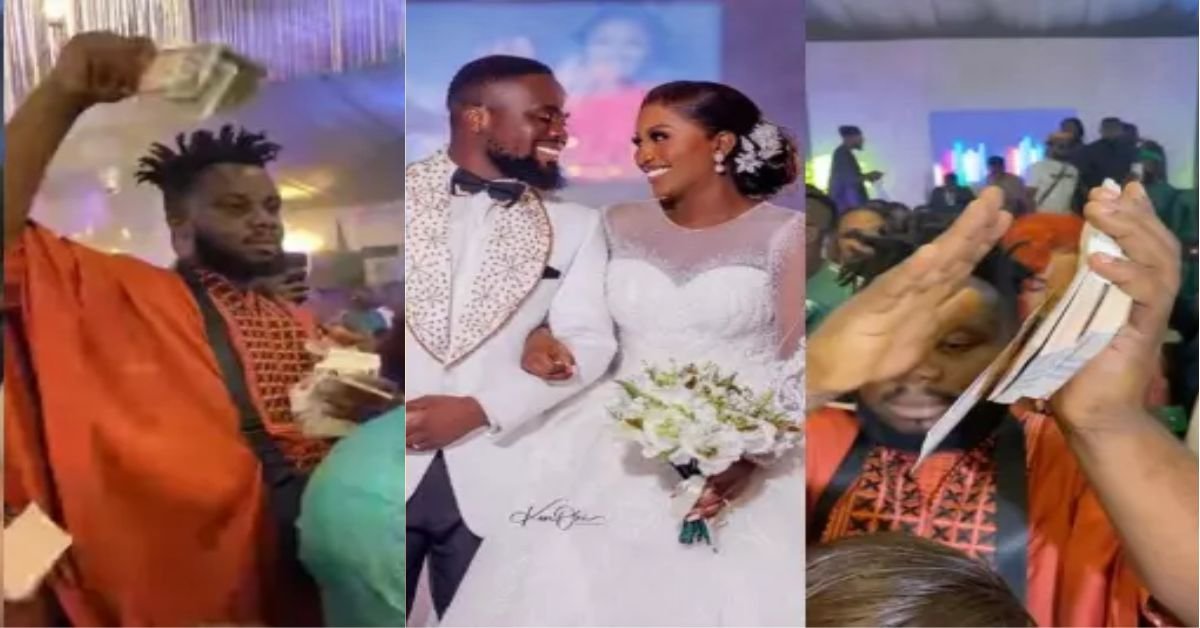 Investor Sabinus shut down SirBalo’s wedding as he lavishly spray bundles of cash (Video)
