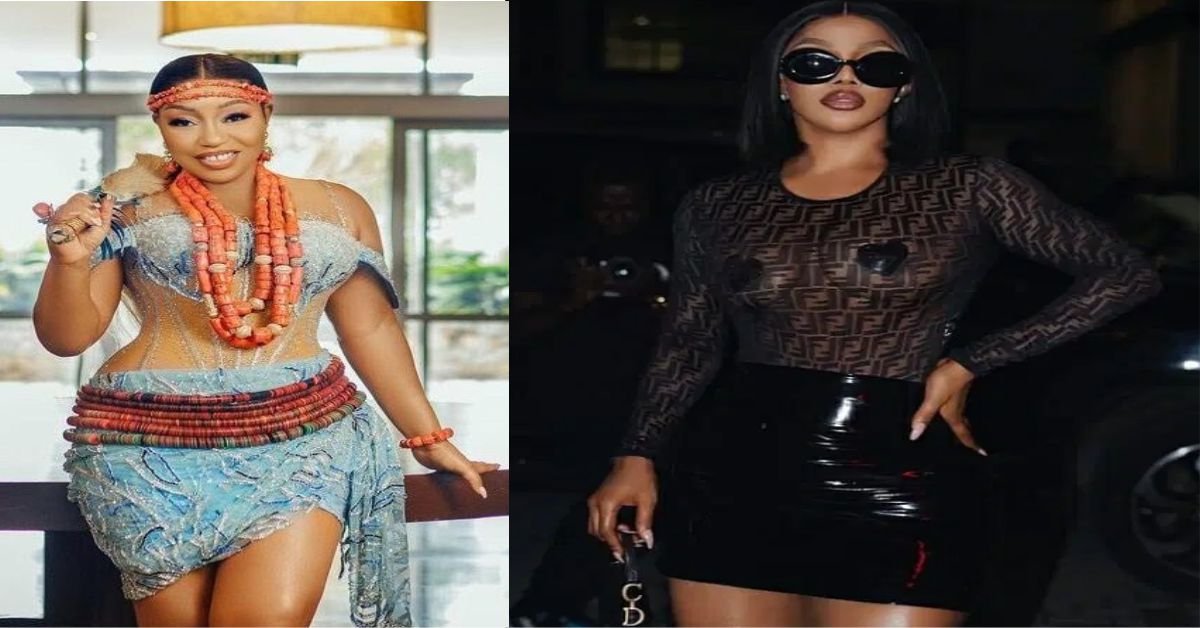 "Is this how you want to get married, you no dey watch Rita Dominic?" - Fans criticize Toke Makinwa after stepping our in see-through outfit