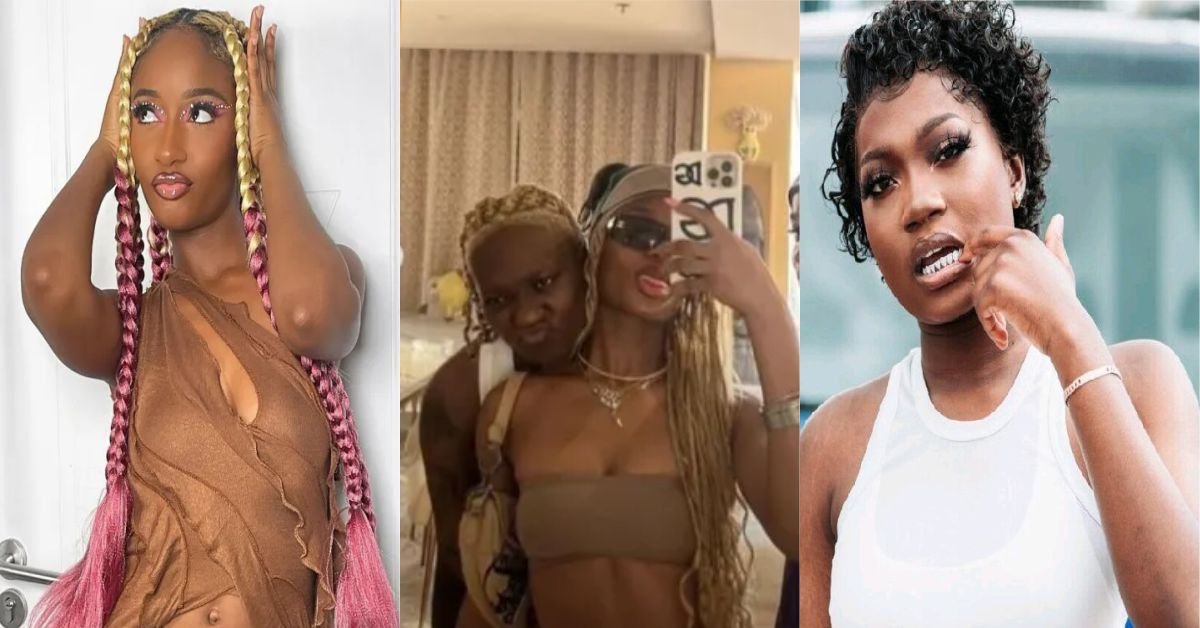 “Is Ayra a les?” – Fans react as photo of Ayra Starr and alleged LGBT female rapper Darkoo surface online