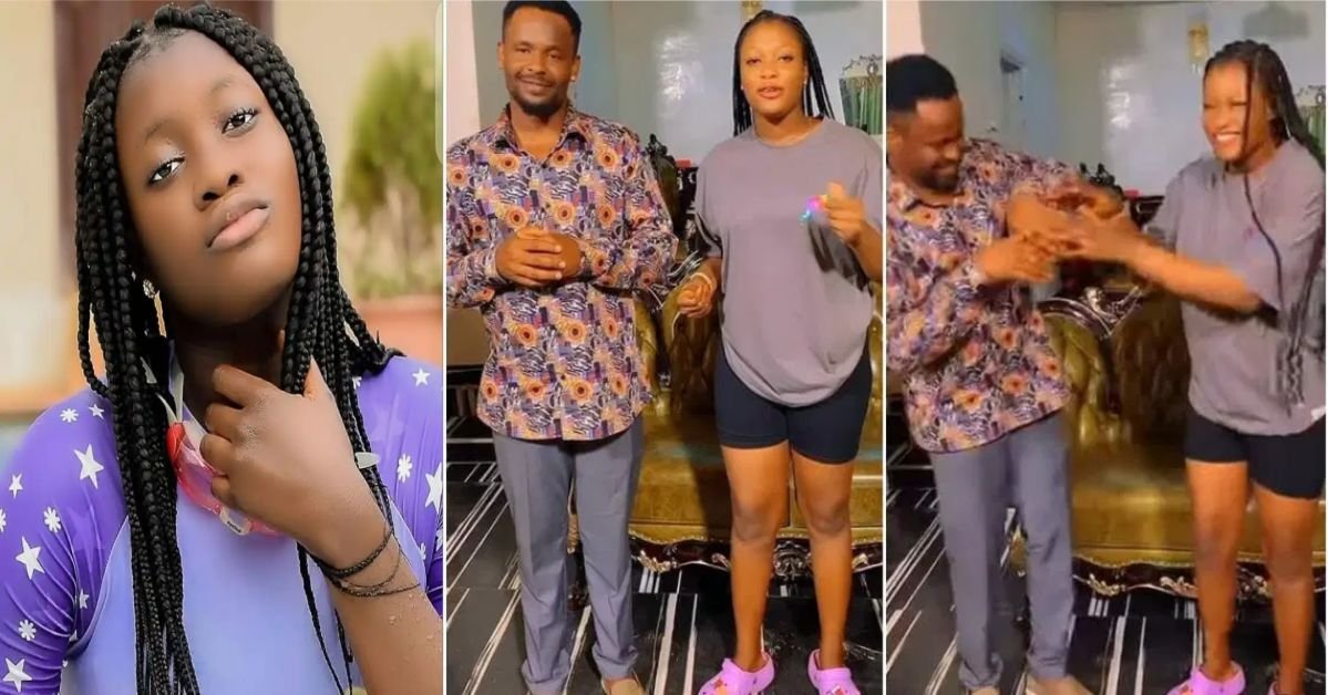 “Are you thinking what I’m thinking” – Fan comments on video of Zubby Michael and Sharon Ifedi, she reacts