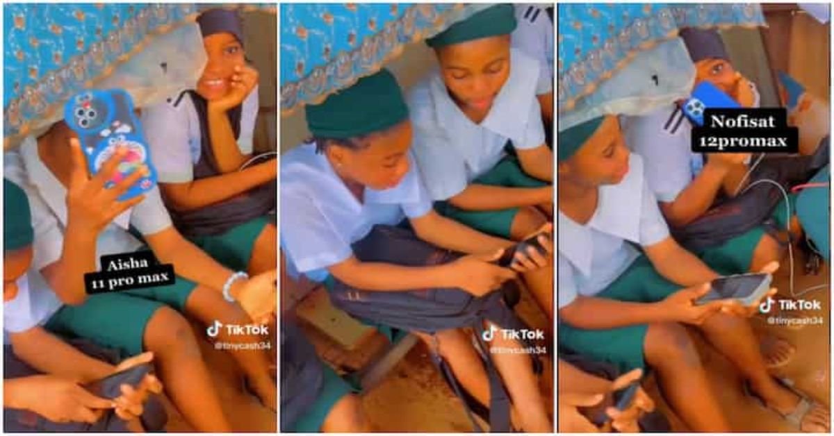 "How una take buy am?" Nigerian secondary school girls show off their iPhone