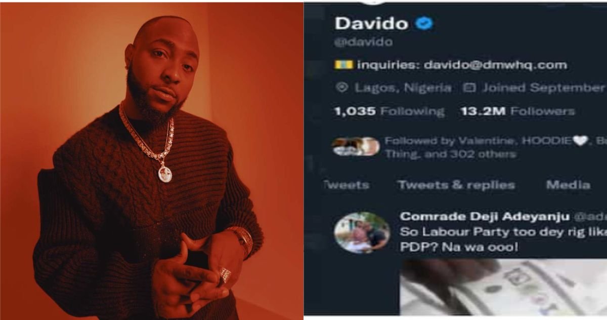 So Labour Party too dey rig like APC and PDP? Na wa ooo! – Davido make new revealation (Video)