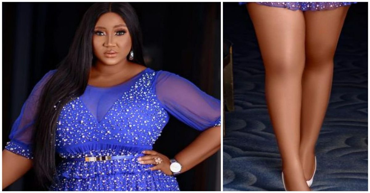 “Editing don comot your knee” – Judy Austin gets trolled over error in new photo
