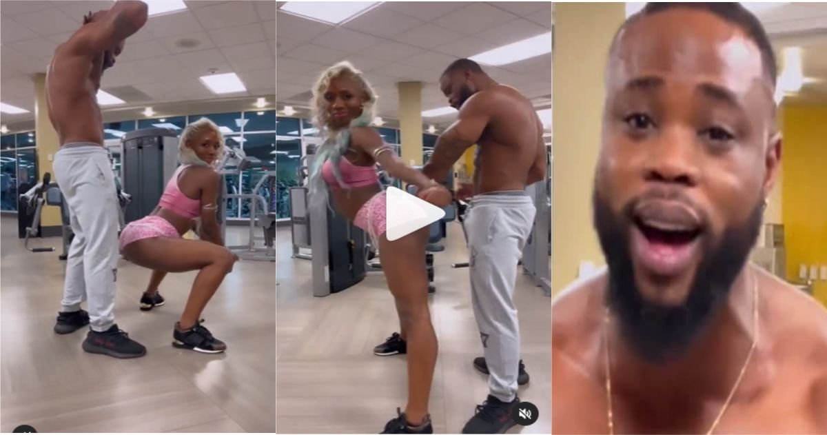 "I couldn’t help it"- Gym Man screams in defense after grabbing Korra Obidi’s backside (Video)