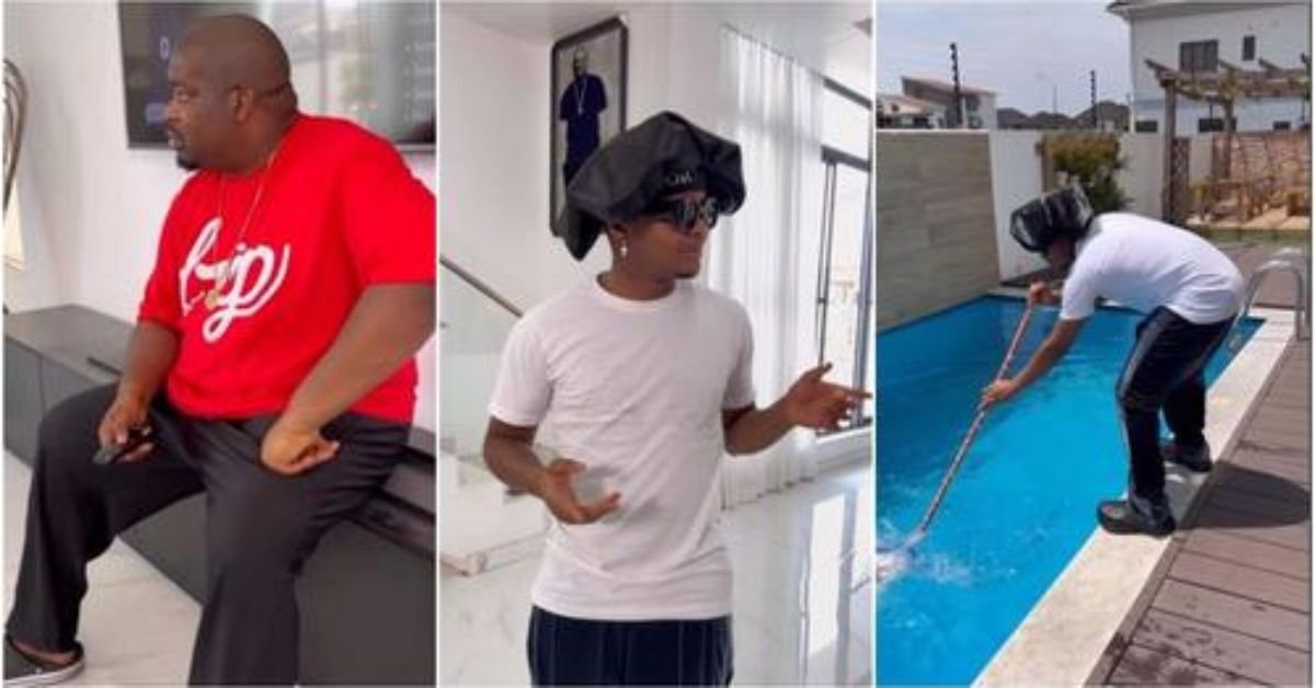 Go and mop the pool -Crayon dumbfounded as Don Jazzy fumes, gives him unusual punishment for loitering -VIDEO