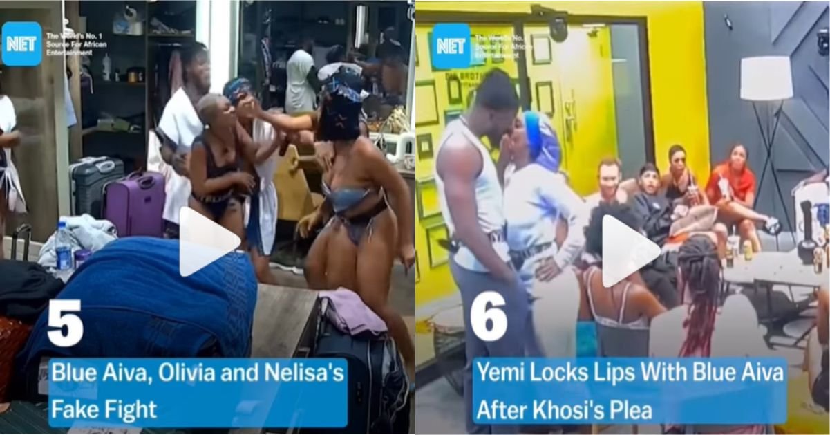 10 Most Heated BBTitan Moments - From Nana and Khosi's Kungfu Fight to Blue Aiva, Olivia and Nelisa's Fake Fight (Video)