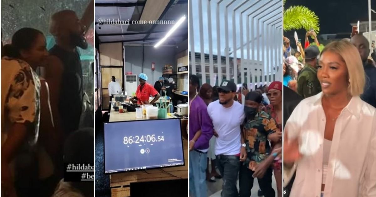 VIDEO: Moment Adesua Etomi, Banky W, Tiwa Savage, Charles Okocha, others turned up to support Hilda Baci