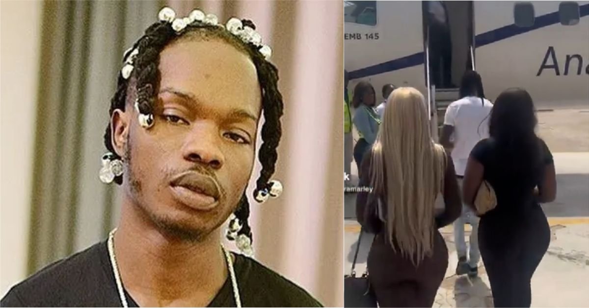 Naira Marley Stirs Reactions As He Showcases Two Gorgeous Ladies As His New Bodyguards