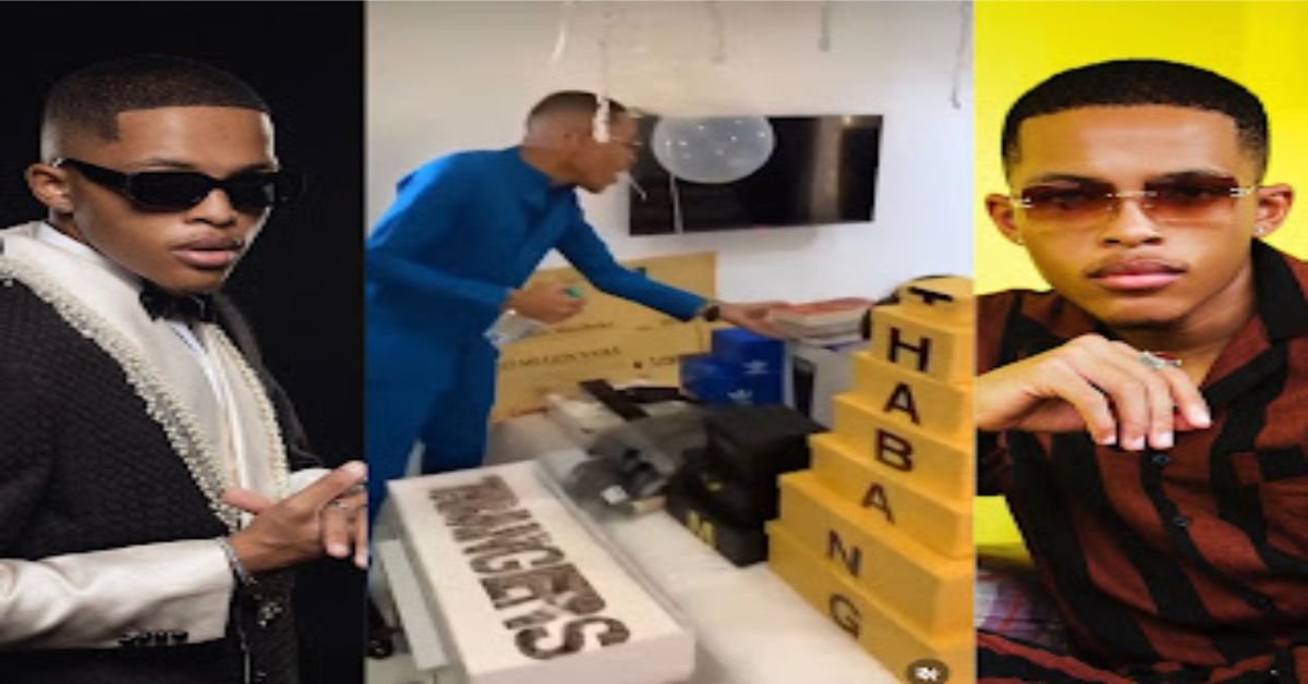 BBTitans Thabang Receives Brand New iPhone 14, 3Million, Money Tree And More As Welcome To Nigeria Gifts From His Nigerian Fans (Video)