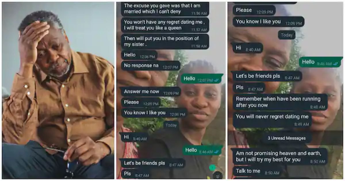 "You will not regret dating me" - Leak Chats Of Married Man Confessing His Feelings for Nigerian Lady