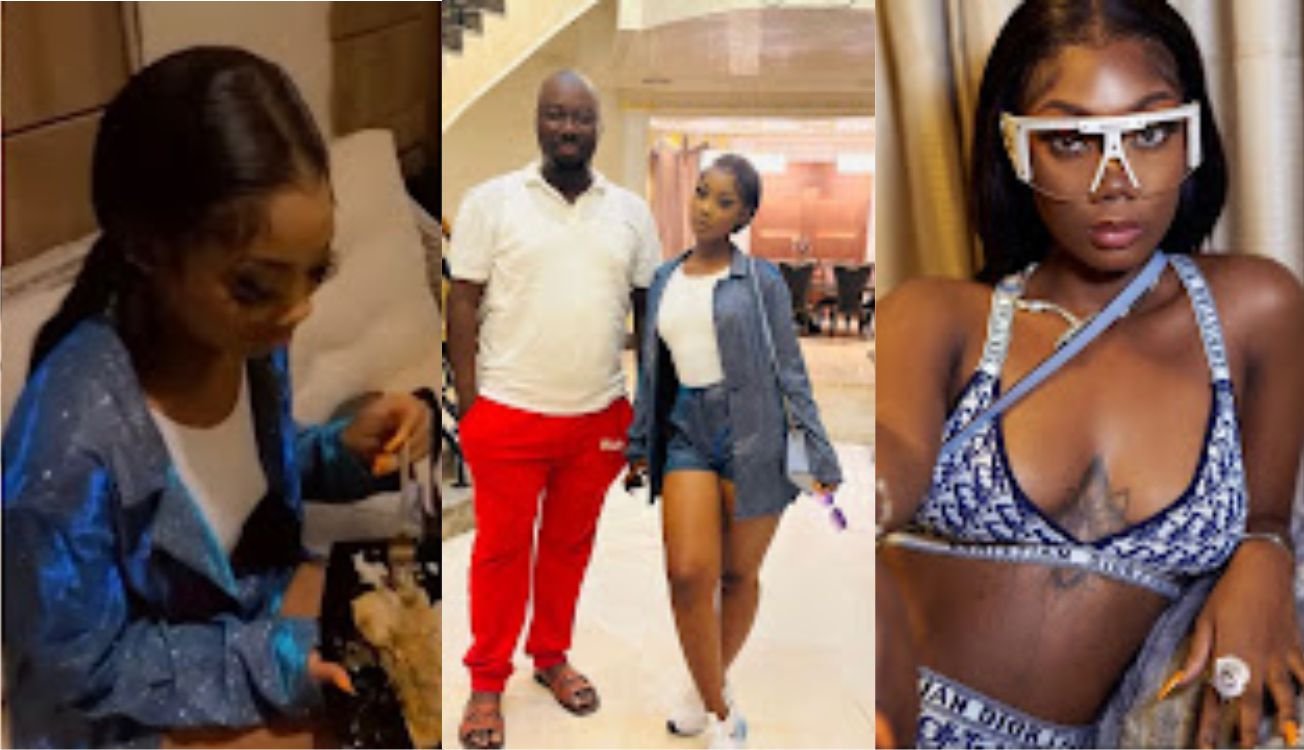 “Big things are coming ”- Fans React As Blue Aiva Is Spotted With Nigerian Billionaire Obi Cubana (Video)