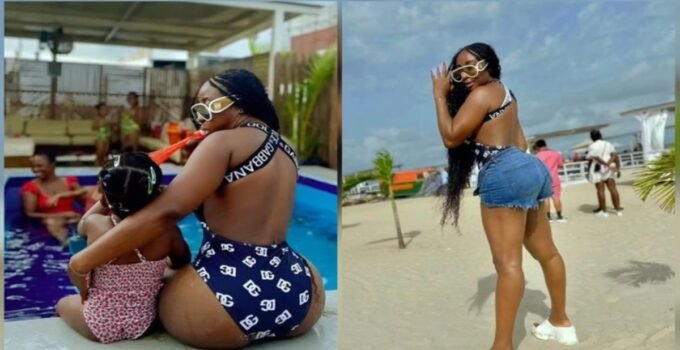 Nigerians React As Nollywood Actress, Ini Edo Puts Her Curvaceous Backside On Display (Photos)
