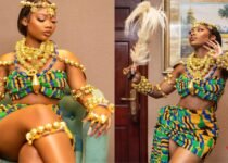 "What A Beauty" - Reactions As BBTitans Star, Blue Aiva Shares New Photos Of Herself In Cultural Outfit ( See Pictures)