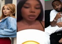 Anothet Davido’s pregnant baby mama, Ivana Bay cries for help as she bleeds (Screenshots)