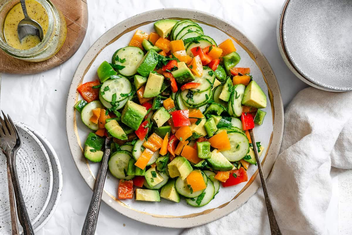 Cucumber and Bell Pepper Salad