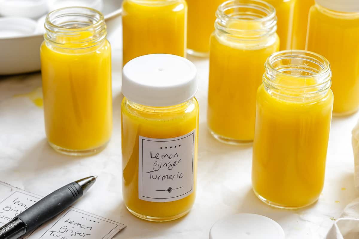 Lemon Ginger Turmeric Shots