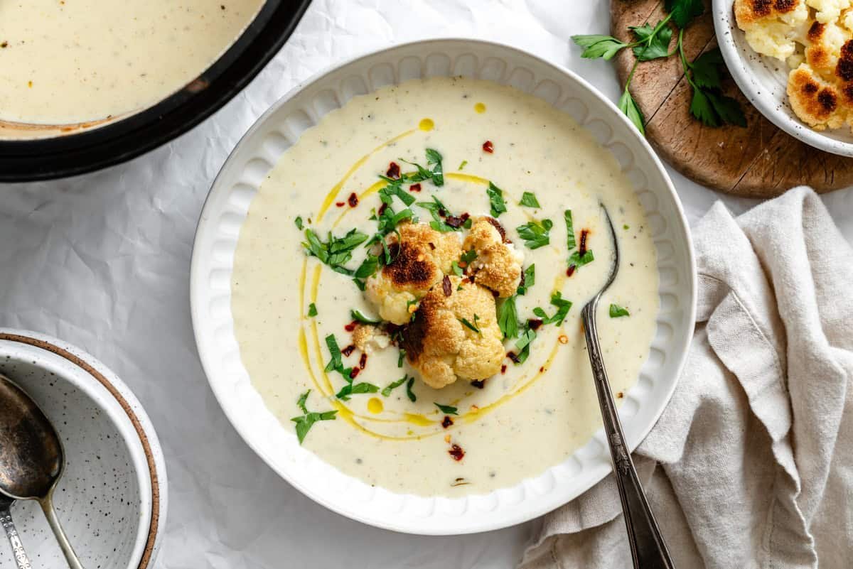 Roasted Cauliflower Soup