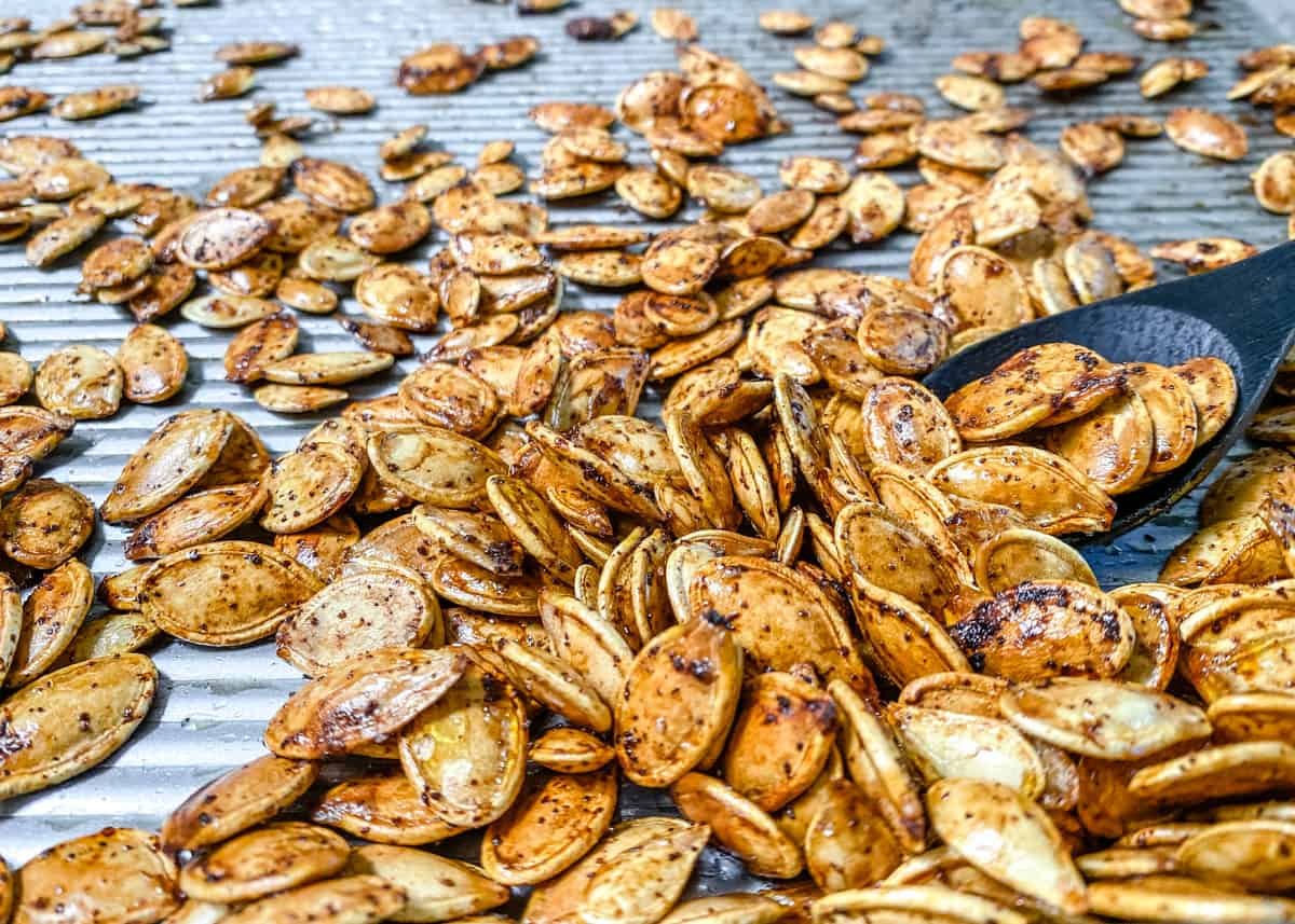 Roasted Spicy Pumpkin Seeds